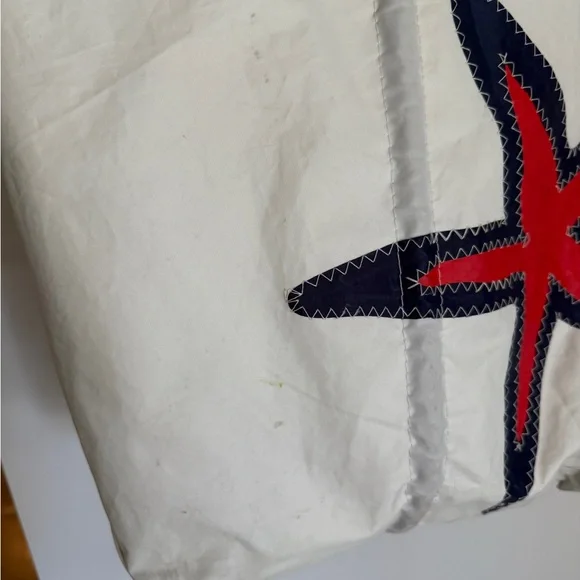 Sea Bags Maine - Red and Navy Star Tote - Picture 7 of 10